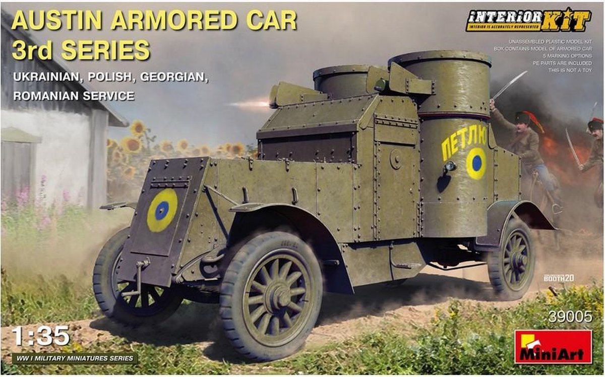 MiniArt | 39005 | Austin Armored Car 3rd Series w/interior | 1:35